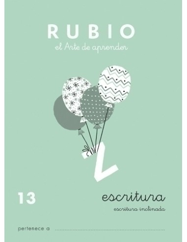 RUBIO CUADERNO DE ESCRITURA Nº 13 - Pack de 10 unidades C13